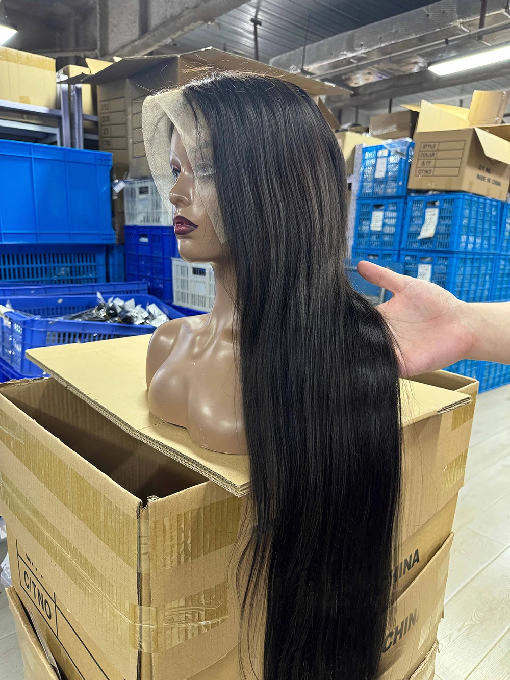 13x6 Lace Front Echthaarperücken, 30 Zoll glatte Echthaarperücken, transparente brasilianische Echthaarperücken für Frauen, vorgezupft, 100% Echthaarperücken, echtes Echthaar, brasilianische glatte Lace Frontal Perücke, natürliches Babyhaar, färb- und bleichbar – Detail 11
