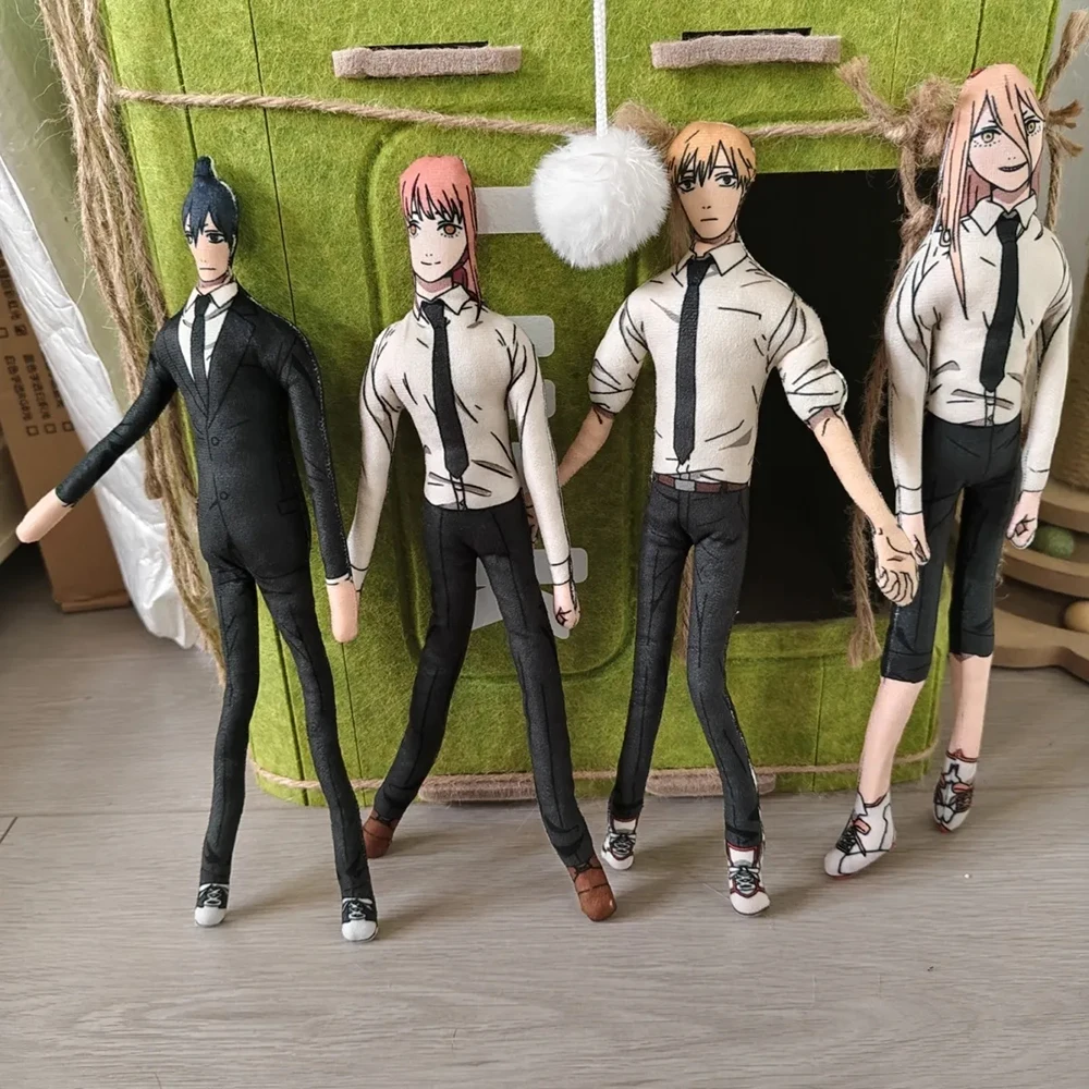Anime tronçonneuse homme Makima Denji Hayakawa Aki Cosplay poupée abstraite mince torsion forme coton poupée chambre décoration