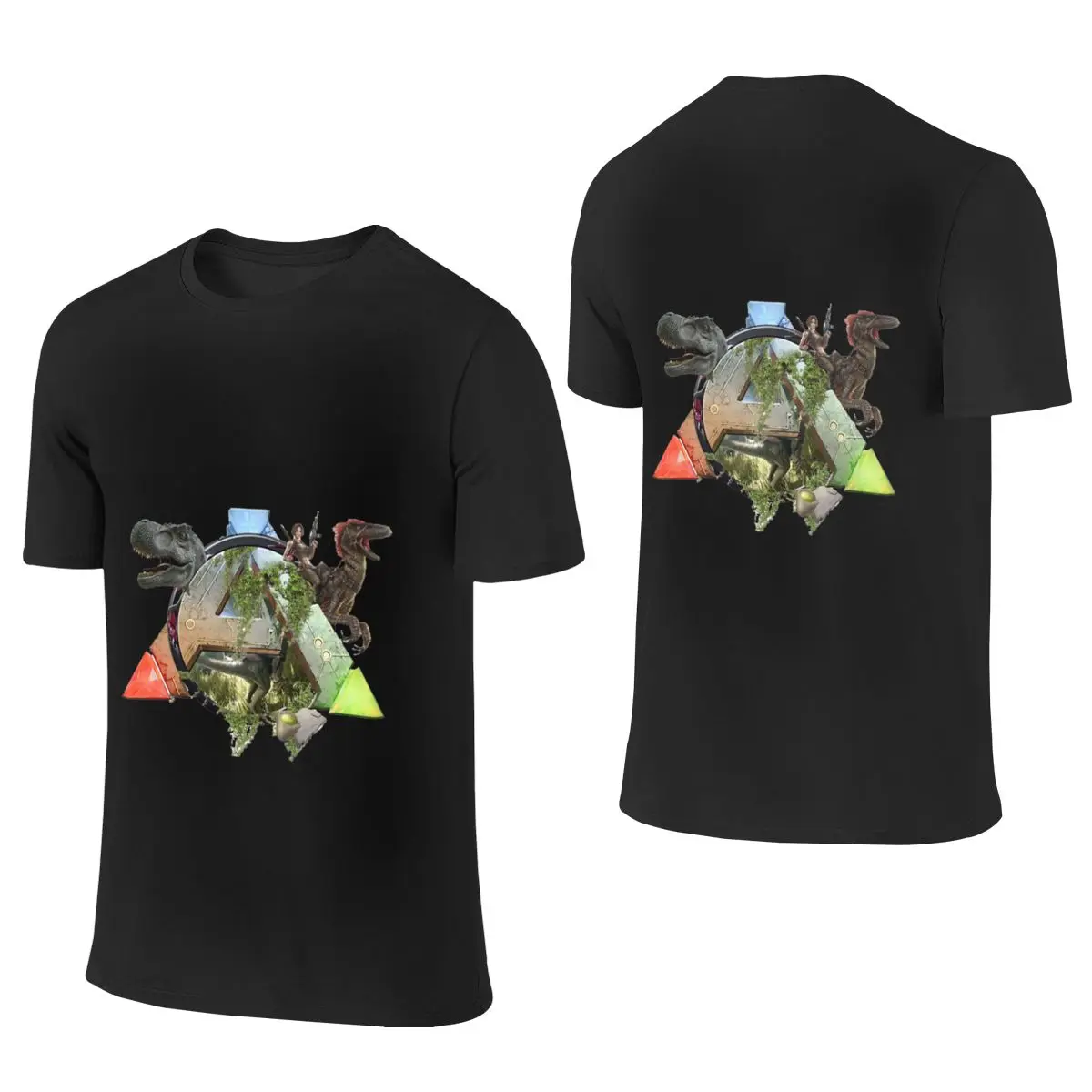 Ark Survival Evolved T-shirt réversible minimaliste de style japonais, frais, respirant et doux pour la peau, pour femmes
