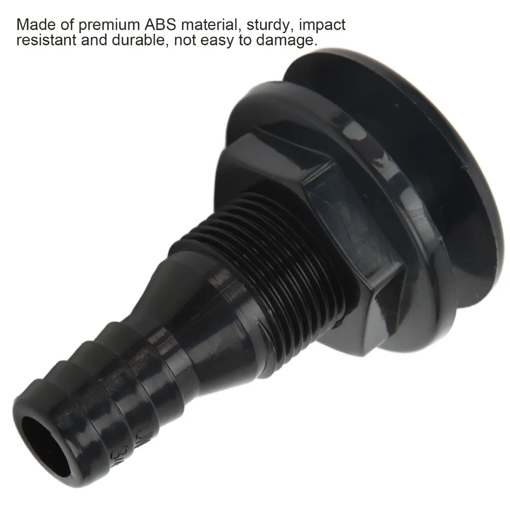 

Multi-size Boat Through Hull Connector Black White Thru Hull Fitting ABS Plastic Straight Through Drain Outlet Marine