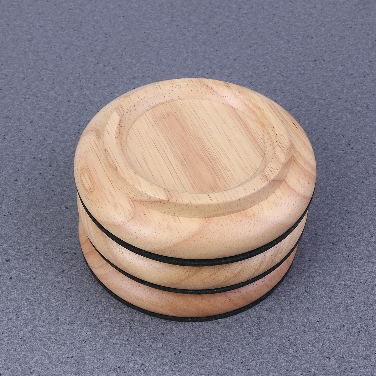 

3pcs Grand Piano Foot Pads Solid Wood Non-Slip Floor Protector Shockproof Sound Insulation Piano Caster Cups Eva Bottom Size L
