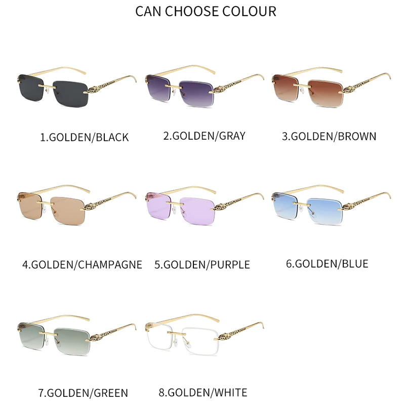 بدون شفة المعادن مربع النظارات الشمسية النساء الرجال خمر موضة ظلال بركة حفلة نظارات شمسية سيدة رجل UV400 نظارات واقية