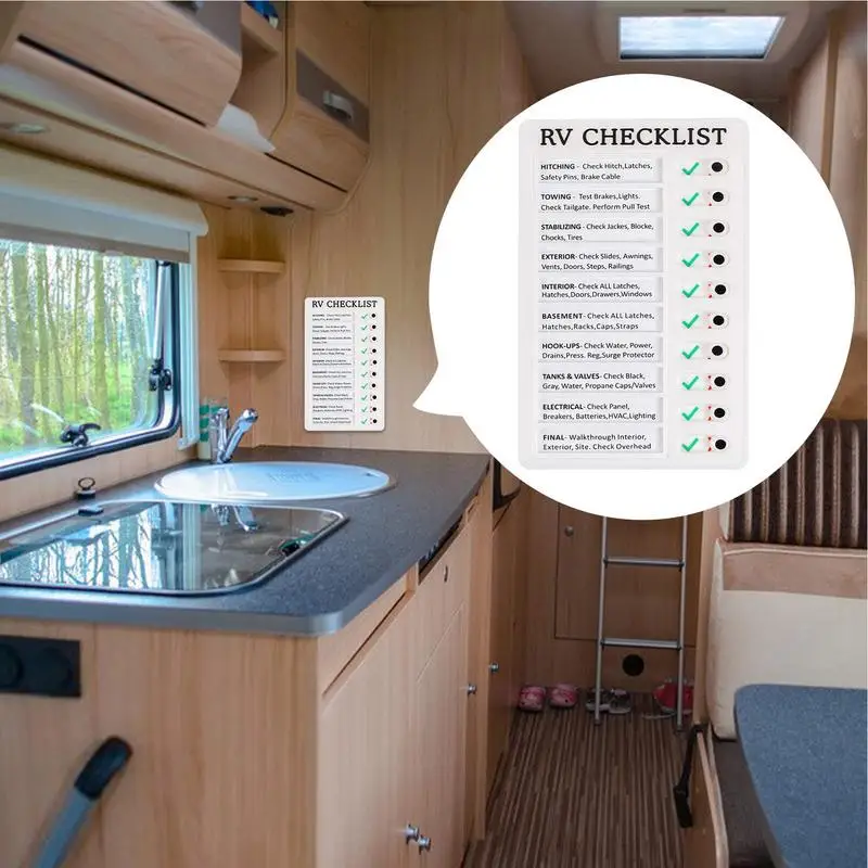 Imagem -03 - Portátil pp Checklist Board rv Checklist Board com Slider Formulário Destacável to do List Notepad para Verificar Itens e Lista