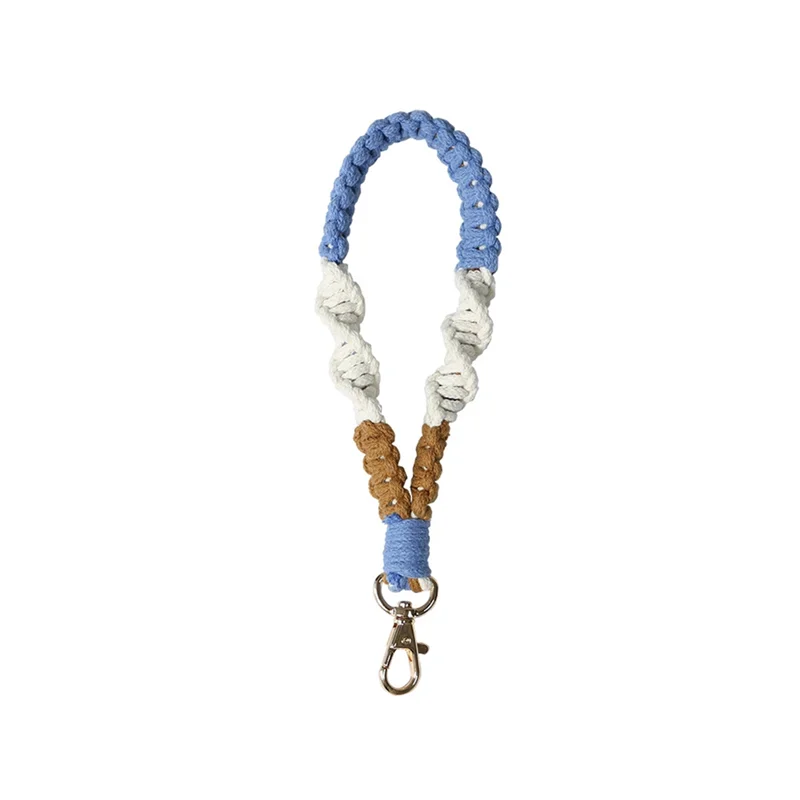 ABNM 6PCS Boho Macrame Phone Wrist Strap, Cell Phone Lanyard With Tether Tab, Keychain Wristlet Charm, Anti-Loss Phone Chain