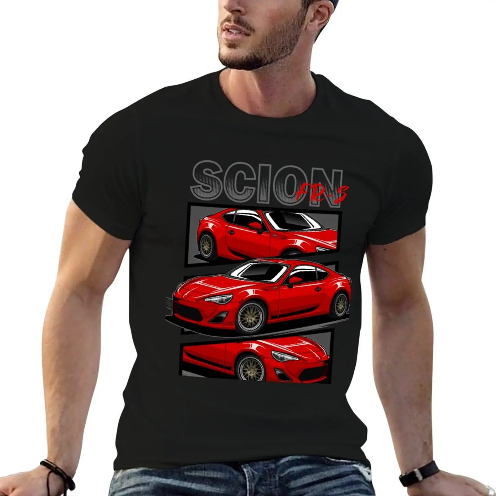 

scion frs jdm car T-Shirt anime tshirt men t shirt cotton 100% T-Shirt