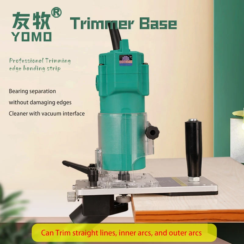 Wood Router Machine Woodworking Electric Trimmer 1/4“ Carving Milling Cutting Tools Carpenter Power Tools With Vacuum Cleaner