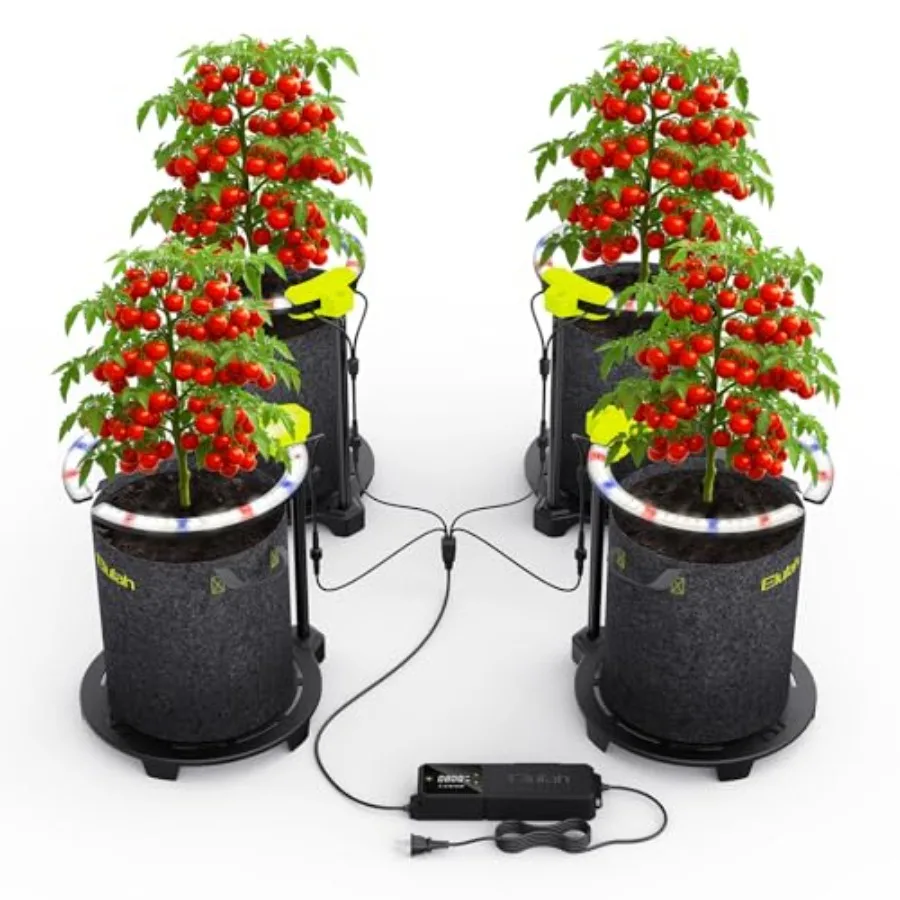 

Светодиодный светильник для выращивания растений Saturn960 Under Canopy, 96 Вт, полный спектр, для рассады/вегетации/цветения, регулируемая высота 12''-22'', 3-в-1, C