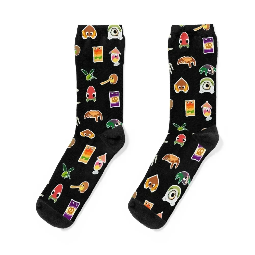 

bug snack stickers 2 Socks professional running ankle heated Ladies Socks Men's