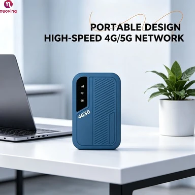 NUOYING 4G LTE Advanced Pocket MiFi Router mit integriertem Akku, SIM-Kartensteckplatz, tragbarer mobiler Netzwerk-Hotspot