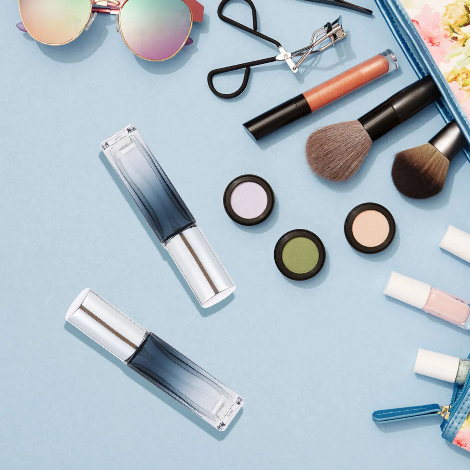 4 個の空の詰め替え可能な香水スプレーボトルガラス製の小さなボトル旅行用サブ包装容器化粧品エッセンシャルオイル用