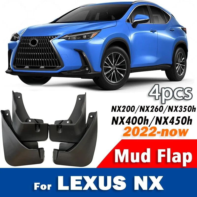 Защитные брызговики для Lexus NX NX200 NX260 NX350h NX400h NX450h, аксессуары для автомобиля, 2022-наст. время