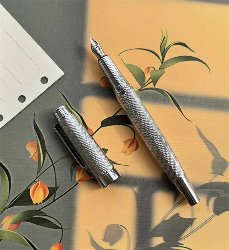 

Lovely Benovel Fountain Pen Metal Iridium Gold Hand Polished F 0.5mm Nib Calligraphy Pen Mb Luxury Office Supplies Writing Pens
