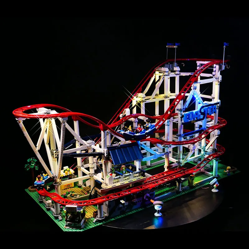 Kit d'éclairage LED pour montagnes russes LEGO 10261, idées 18003, cadeau de bricolage (blocs de construction non inclus, Kits de briques, ensembles de modèles)