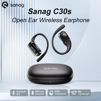 Sanag C30S Open Ear Wireless Earphone Air Conduction Headphones 56 Hours Playtime Bluetooth 5.3 Ear Hook OWS Earbuds