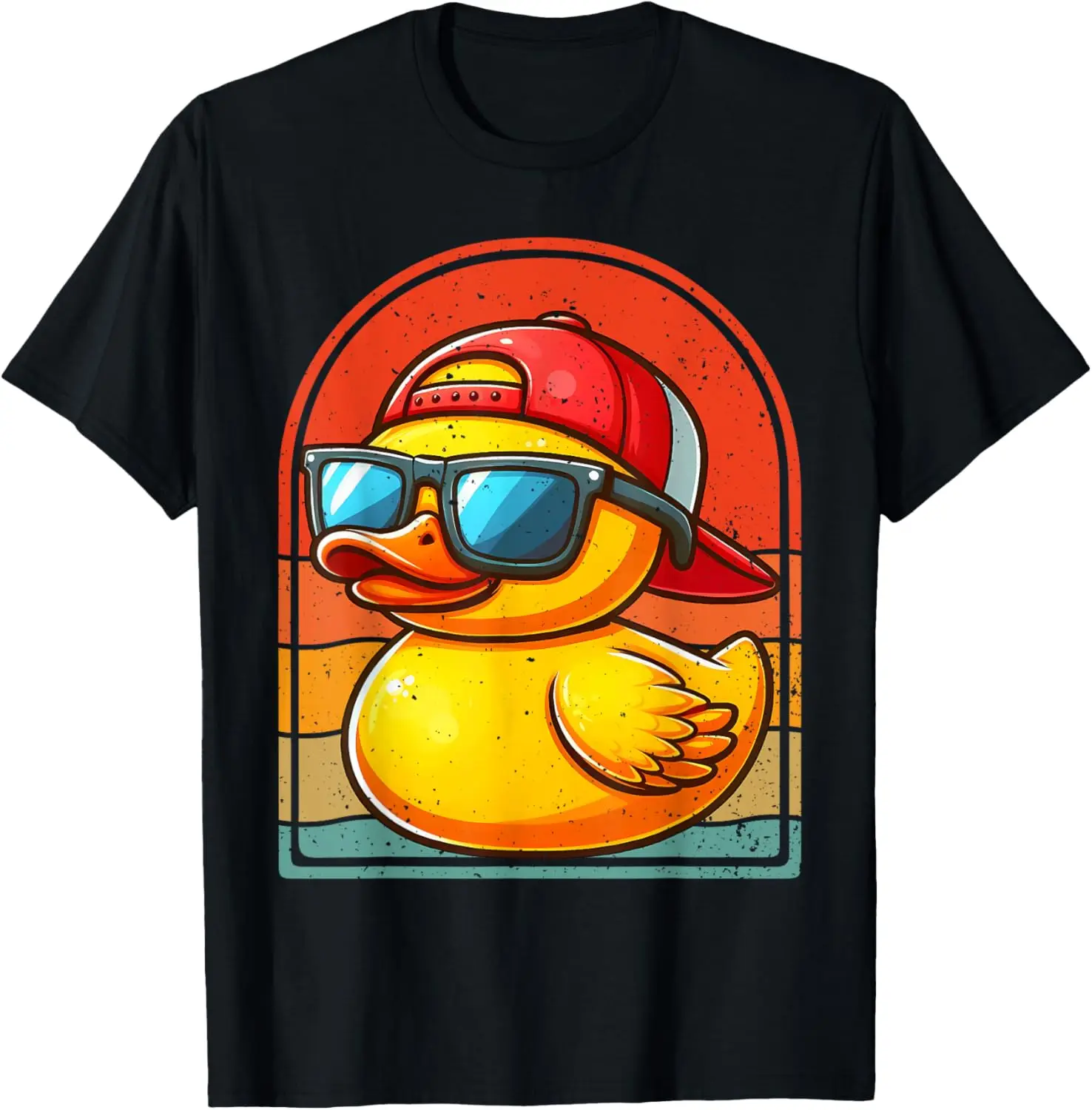 Vintage Funny Yellow Duck with Sunglasses, Duckling Lover T-Shirt