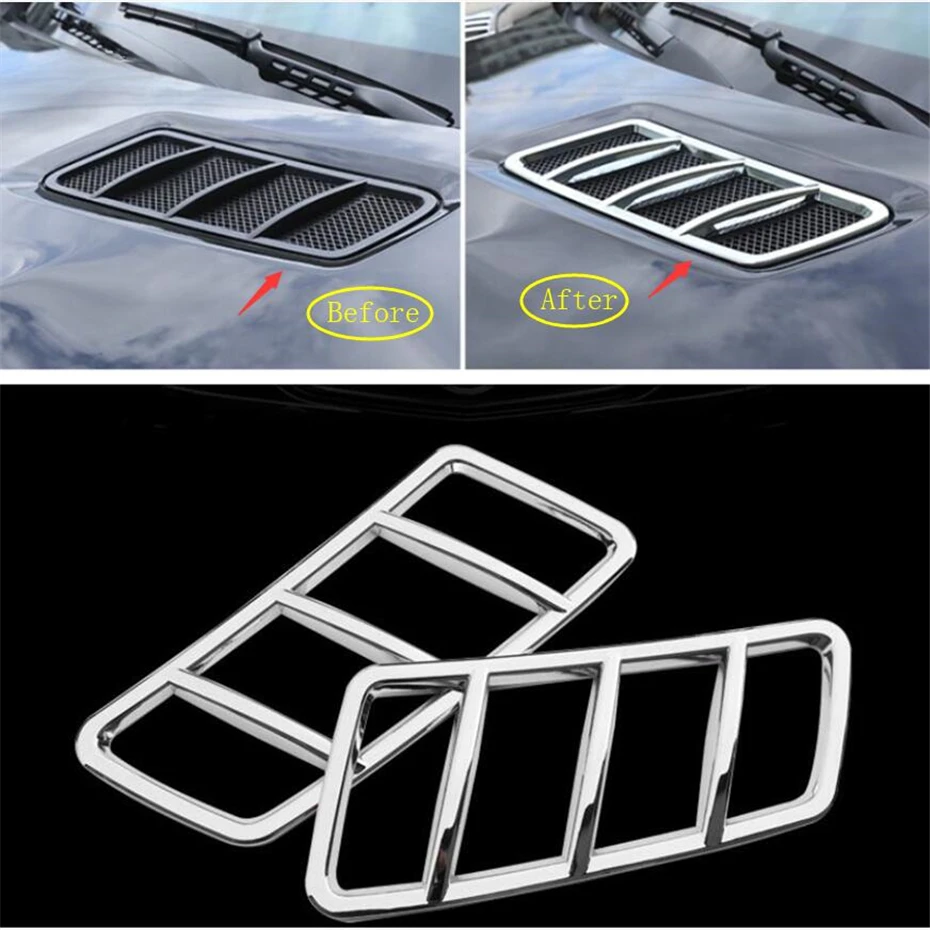 Front roof hood air outlet cover decoration suitable for Mercedes-Benz GLS X166 GLE W166 Coupe C292 2015 2016 2017 2018 2019