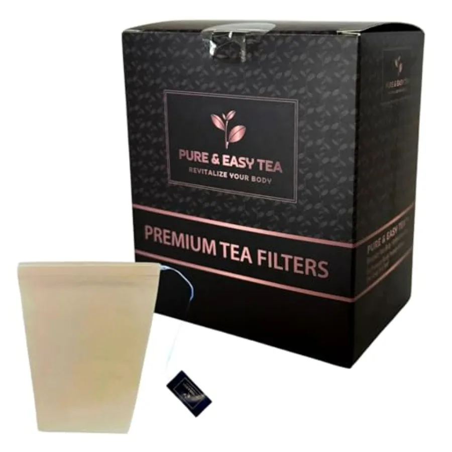 

Premium Tea Filter Bags Natural Drawstring Tea Infusers for Loose Leaf Unbleached Friendly Disposable Steeping Sachets Pack of