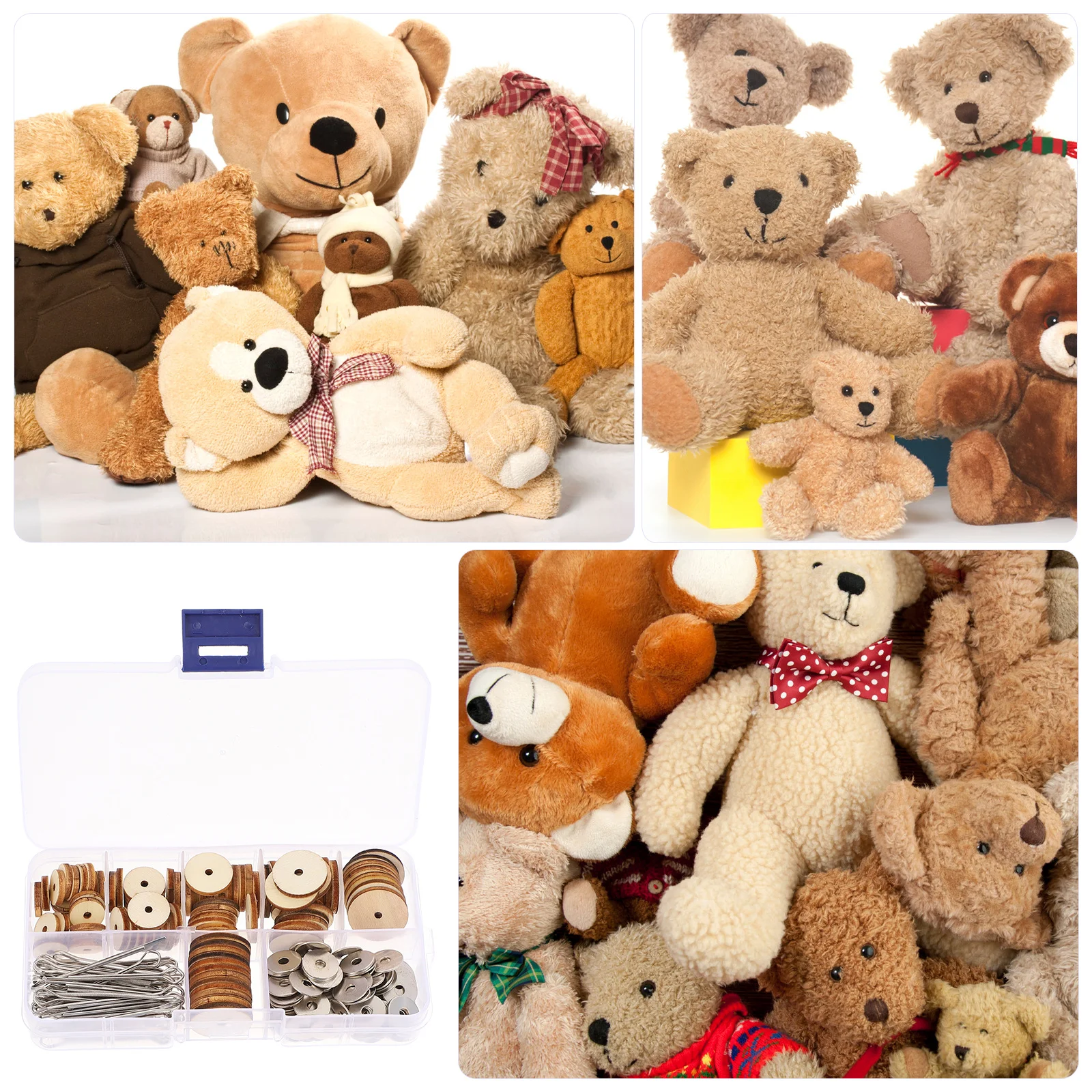 

1 коробка, вращающиеся деревянные соединения для поделок, подвижные соединители для шарнирных творчества своими руками, соединение животных ручной работы