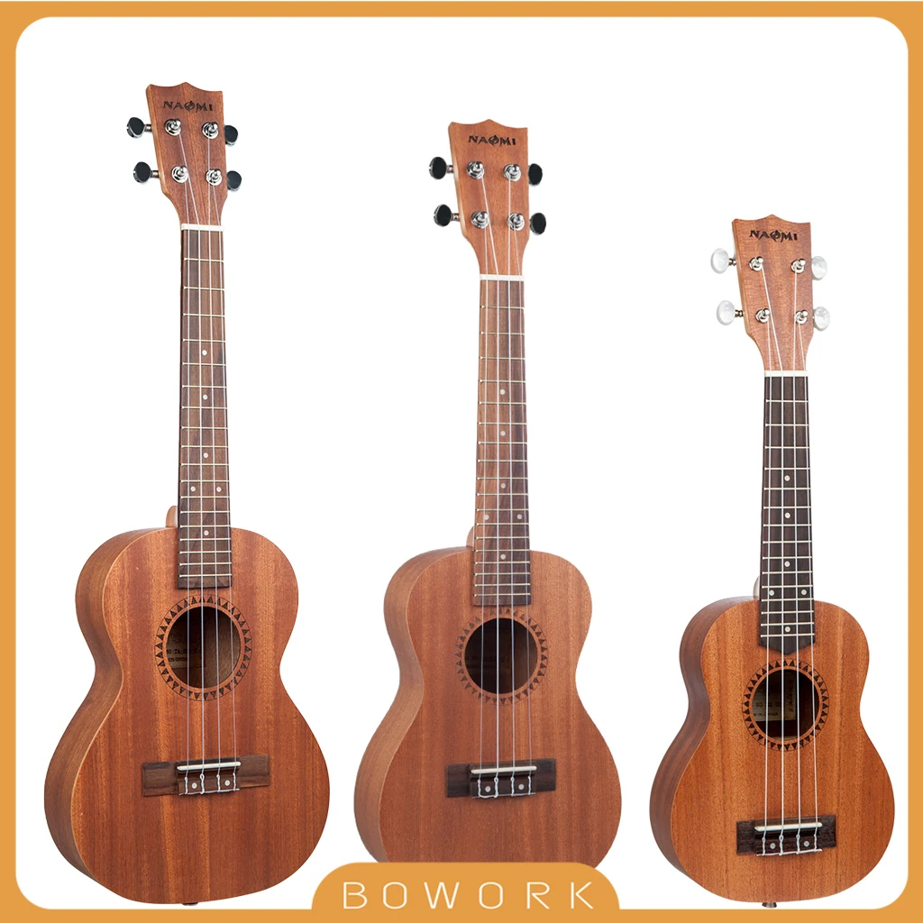 

21 23 26 Ukulele Soprano Beginner Ukulele Guitar Ukulele Mahogany Neck Delicate Tuning Peg 4 Strings Wood Student Ukulele KIT