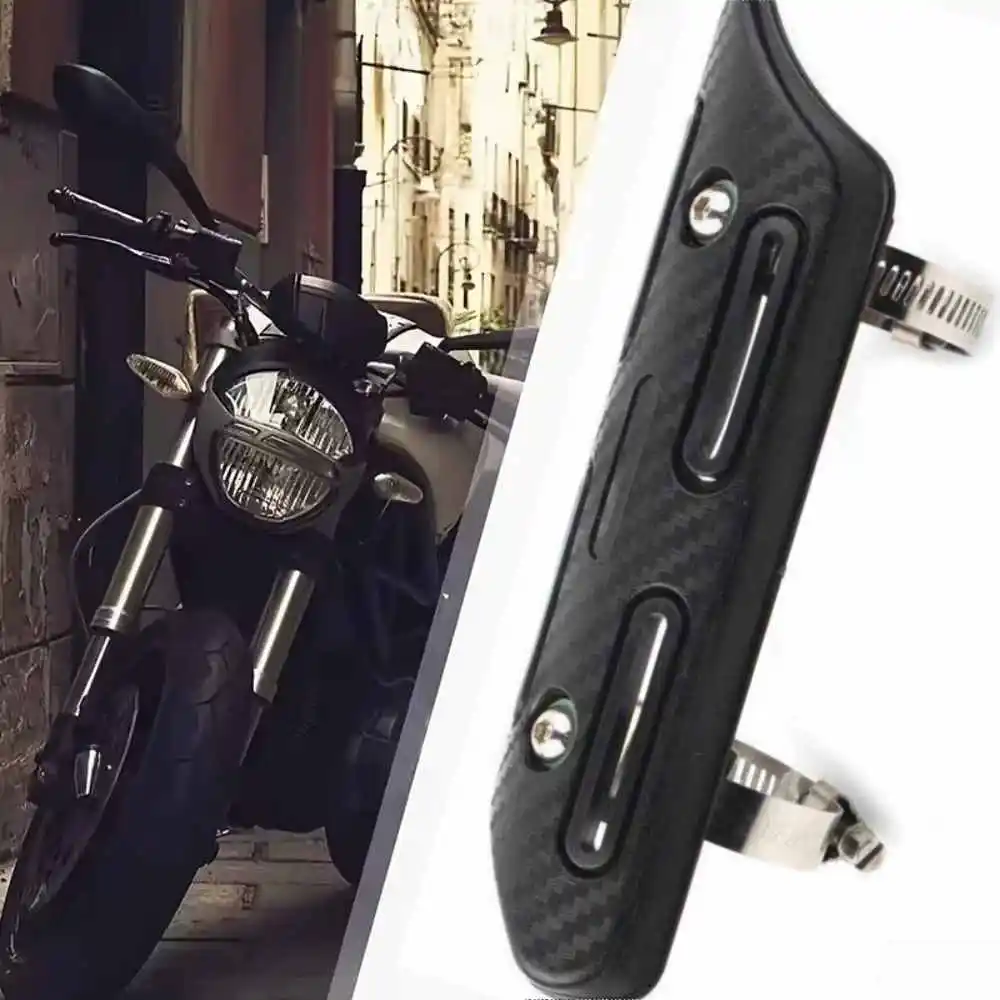 

1PC Motorcycle Motorbike Exhaust Muffler Pipe Heat Shield Cover Heel Guard Protector Motorcycle Exhaust System Sleek Design