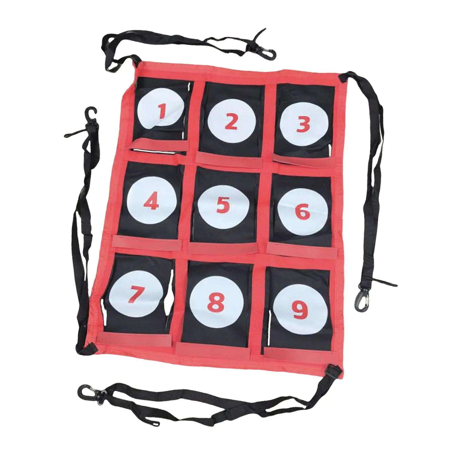 Objetivo de lanzamiento de softbol de pelotas de béisbol con precisión, movilidad conveniente numerada para atrapar en interiores, golpes, entusiastas del aire libre