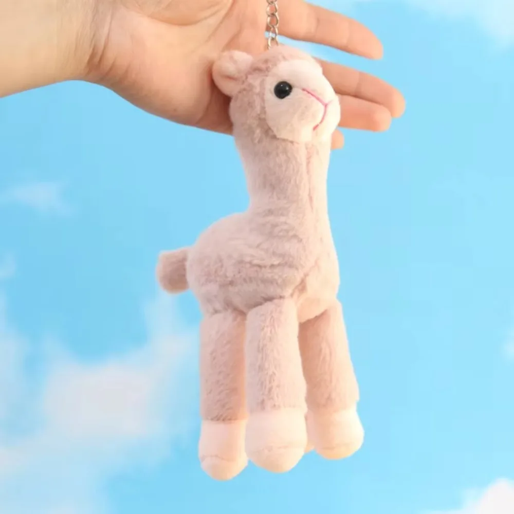 แฟชั่นการ์ตูน Alpaca พวงกุญแจ Plush Mini กระเป๋าเป้สะพายหลัง Key Chain ตุ๊กตาพวงกุญแจ