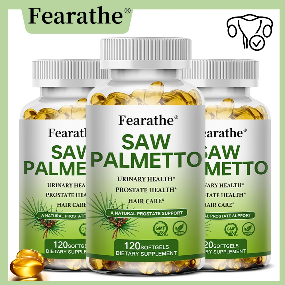 

Saw Palmetto,Prostate Health Supplement,Promotes Hair Growth,Helps Maintain Normal Urination Frequency and Urinary Tract Health