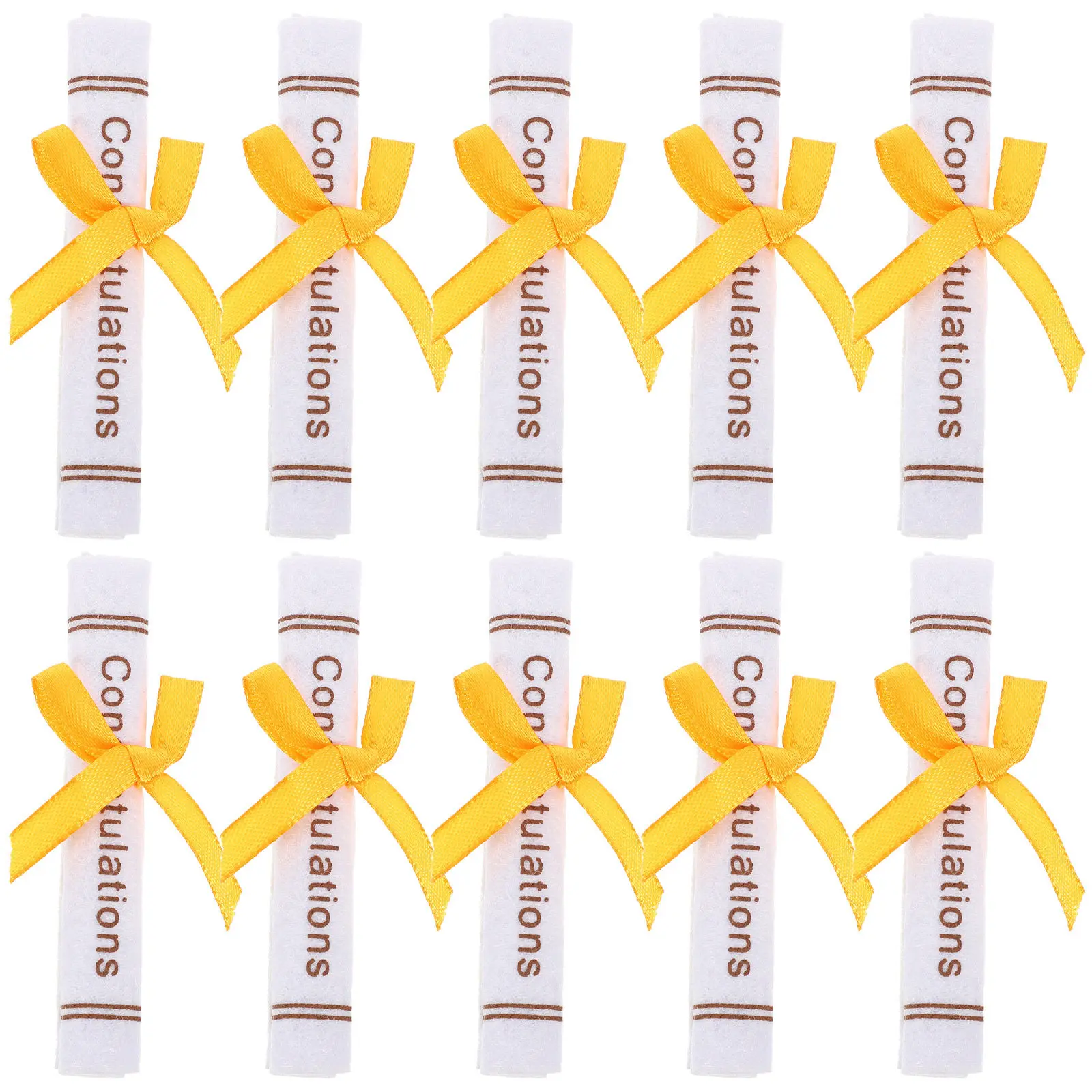 

25Pcs Graduation Party Favor Non-Woven Craft Decor Lifelike Atmosphere Cake Graduate Ornament Grad Decor Grad Decorations