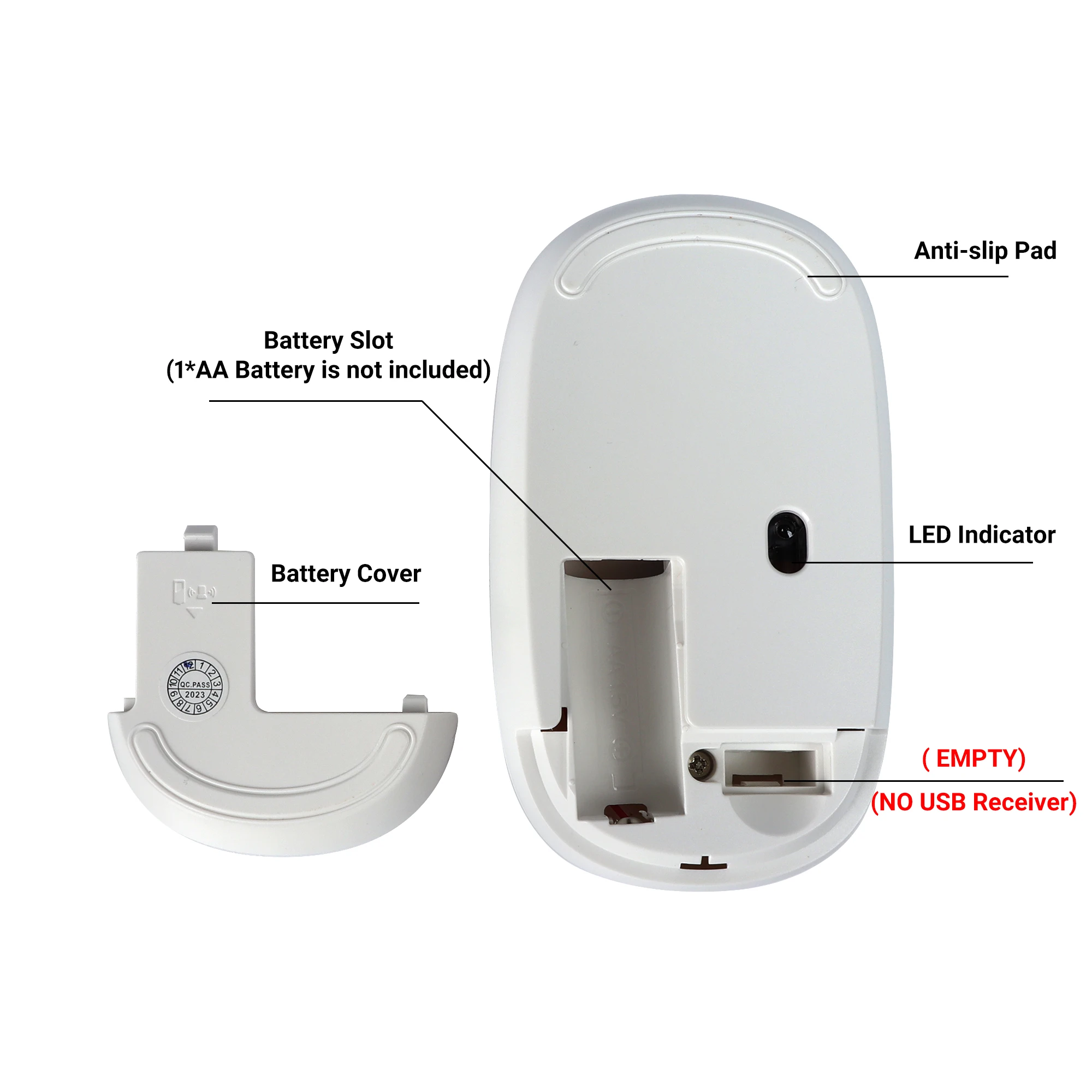 Bluetooth Mouse Light Weight Portable Cute Mini Mause Wide Compatiable PC Laptop Mobile Phone Office Use Computer Study Mice