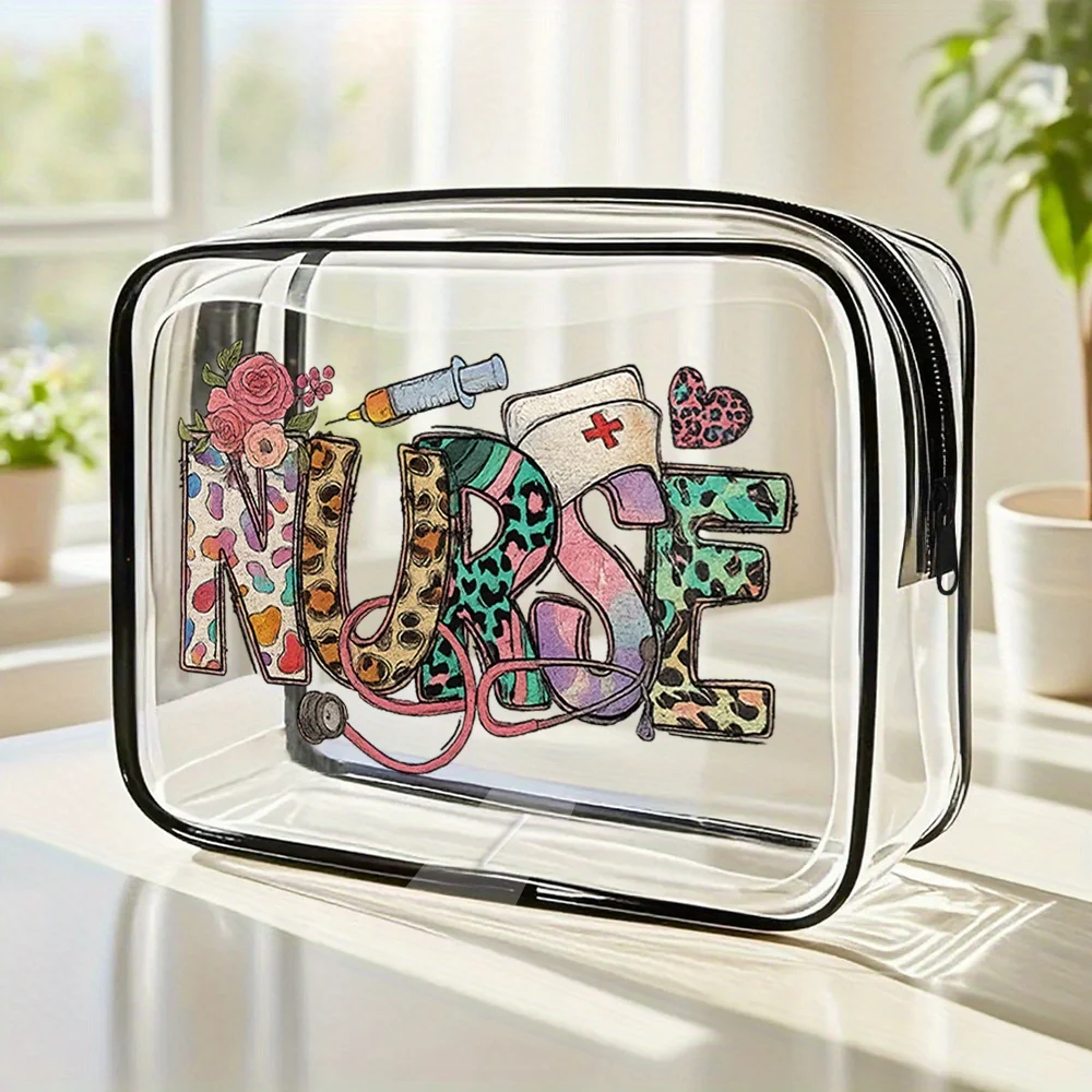 Nurse Cosmetic Bag. Cute travel & gym tote for nursing students & nurses.