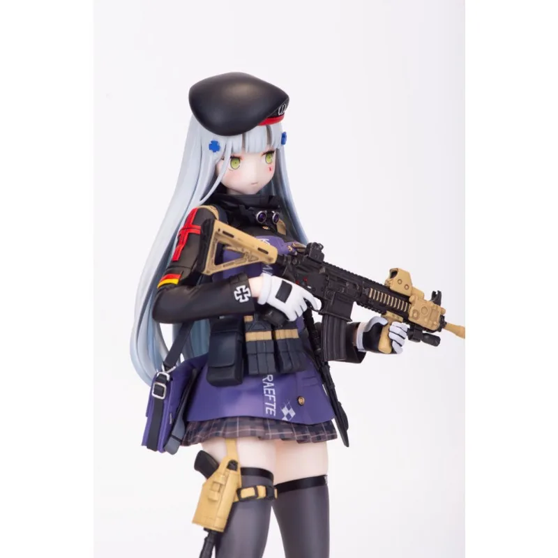 

New Anime GK Girls Frontline HK416 Kawaii Figure resin DIY assembly White Model Toys Doll ornament Gifts