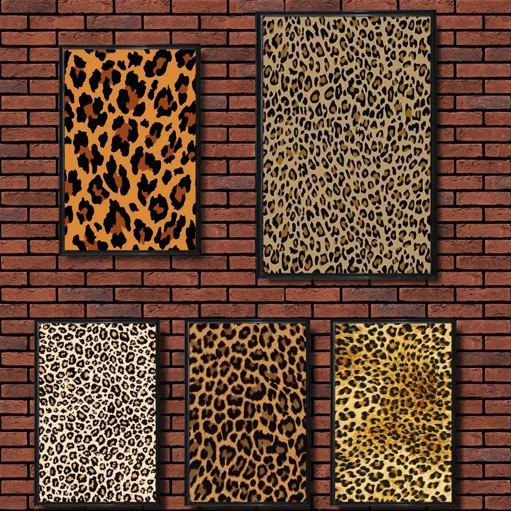 

Art leopard p-printS Poster Prints Wall Art Painting Picture Gift Living Room Bar Restaurant Dec Sticker Large