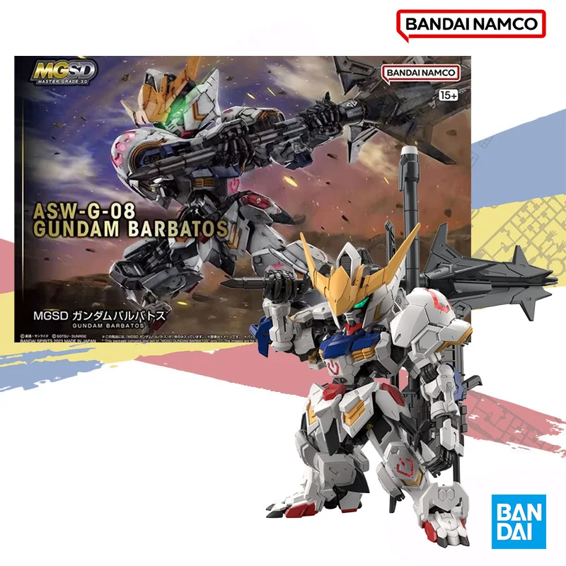 Bandai Original MGSD ASW-G-08 GUNDAM BARBATOS Anime Action Figure Assembled Model Kit Robot Collection Toy Gift for Children Kid