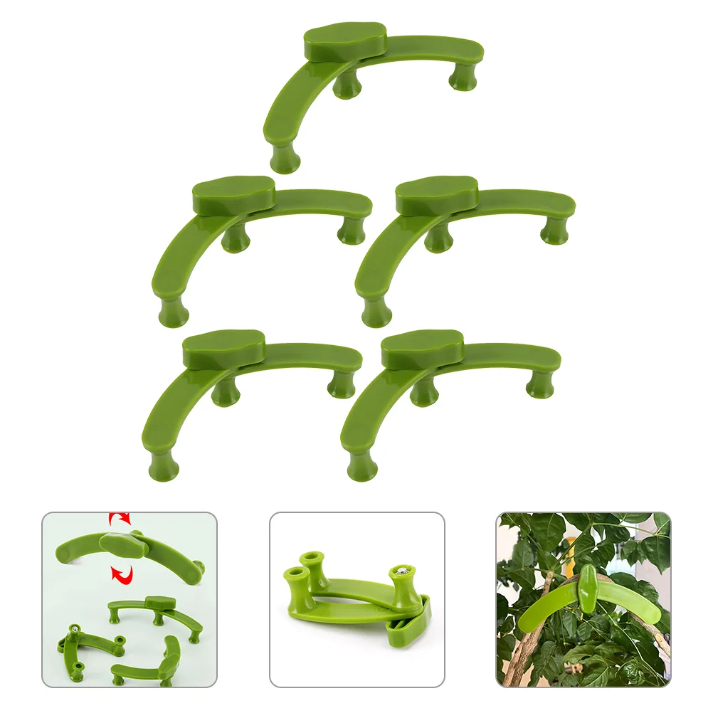 5-częściowy uniwersalny Twist Clip Plant Fruit Tree Limb Spreader Plastic Gardening Bender