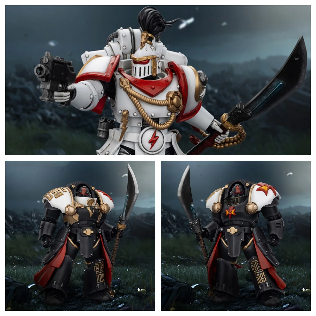 

[Pre-Order]HIPLAY JOYTOY Warhammer 40K White Scars Horus Heresy Ebon Keshig Terminator Legion Praetor 1/18 Scale Action Figure