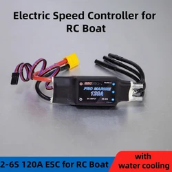 TFL Pro MARINE 120A ESC Speed Controller 2-6S DC Input with water cooling for RC Electric Model boat