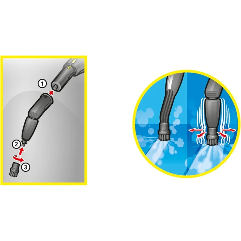 A86i-para conjunto de escova de vapor karcher com pano mop para sc1 sc2 sc3 sc4 sc5 sc7 acessórios de limpeza a vapor peças 2.863-159