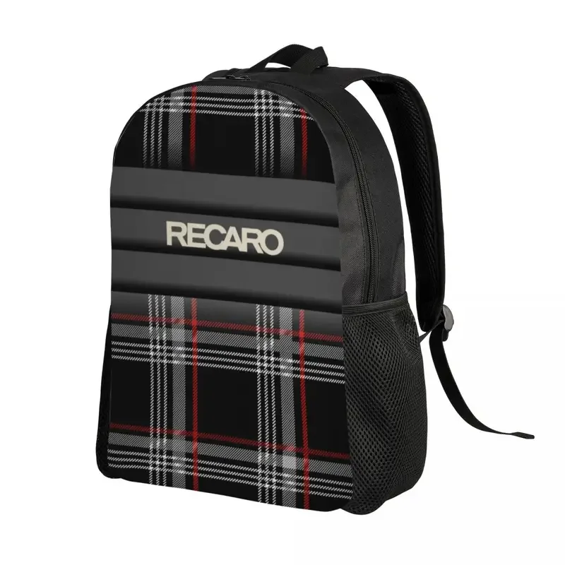 Personalized Recaros logo backpacks men women casual bookbag for college school bags