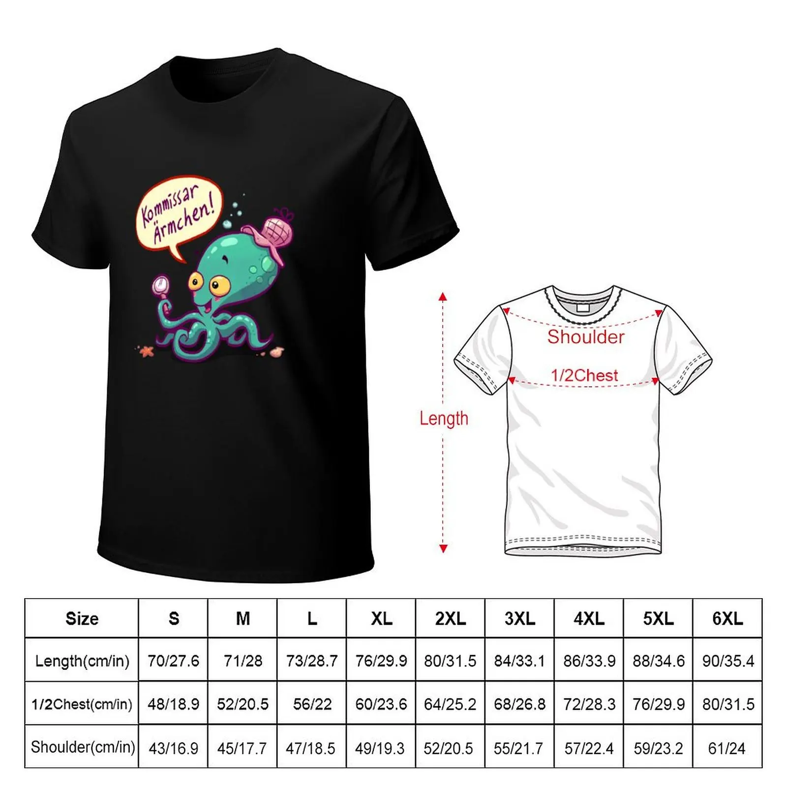 Commissioner ?rmchen T-Shirt Work Style Casual T-Shirt