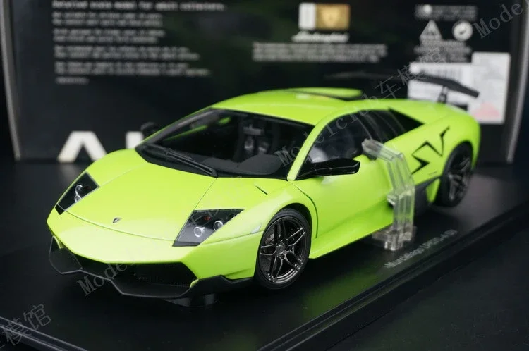Autoart 1:18 Murcielago LP670-4 SV Green Simulation Limited Edition All Open Alloy Metal Static Car Model Toy Gift