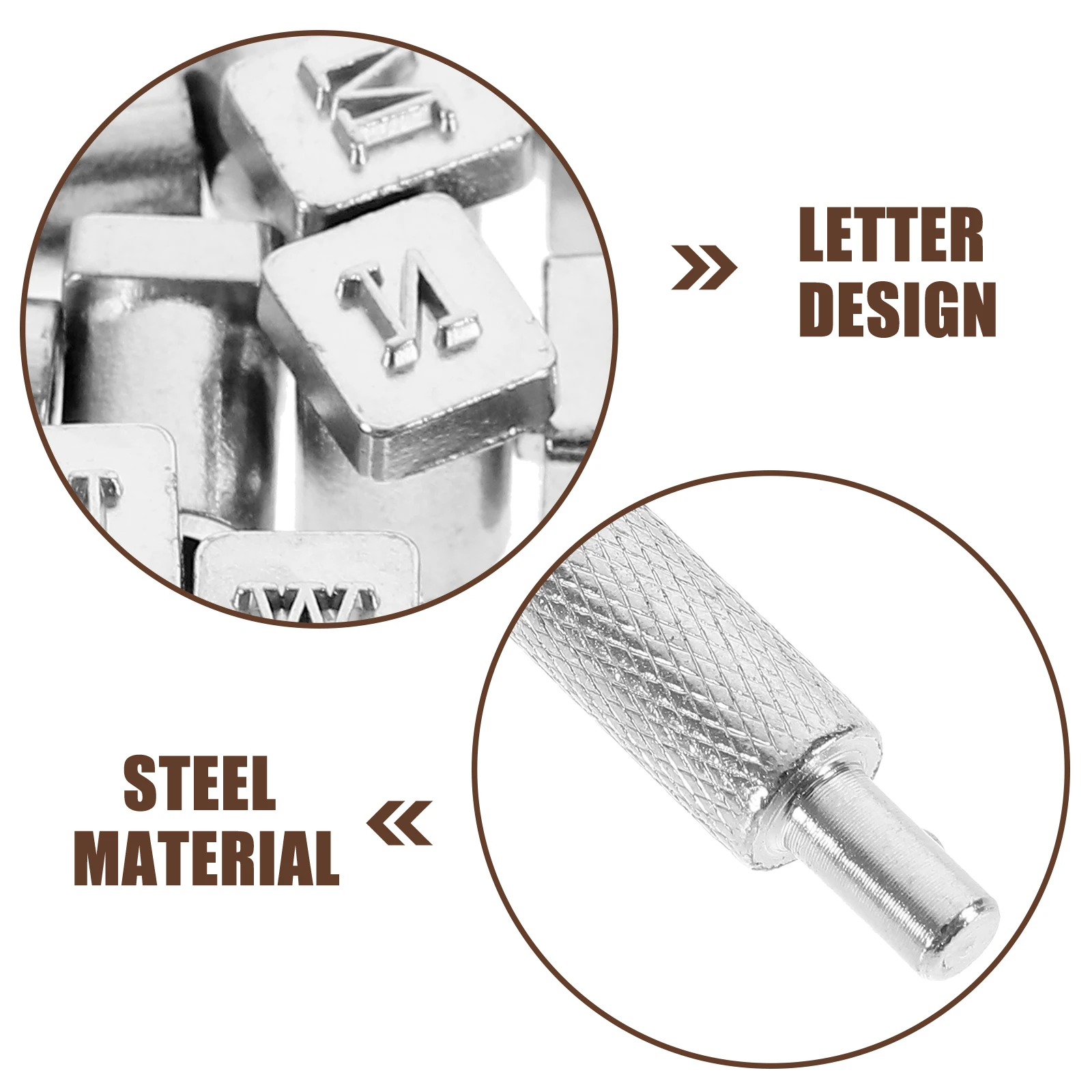 

1 set Letter Steel Carving Tools Stamping Kit Numbers Alphabet Stamps For Working Punch Craft H made