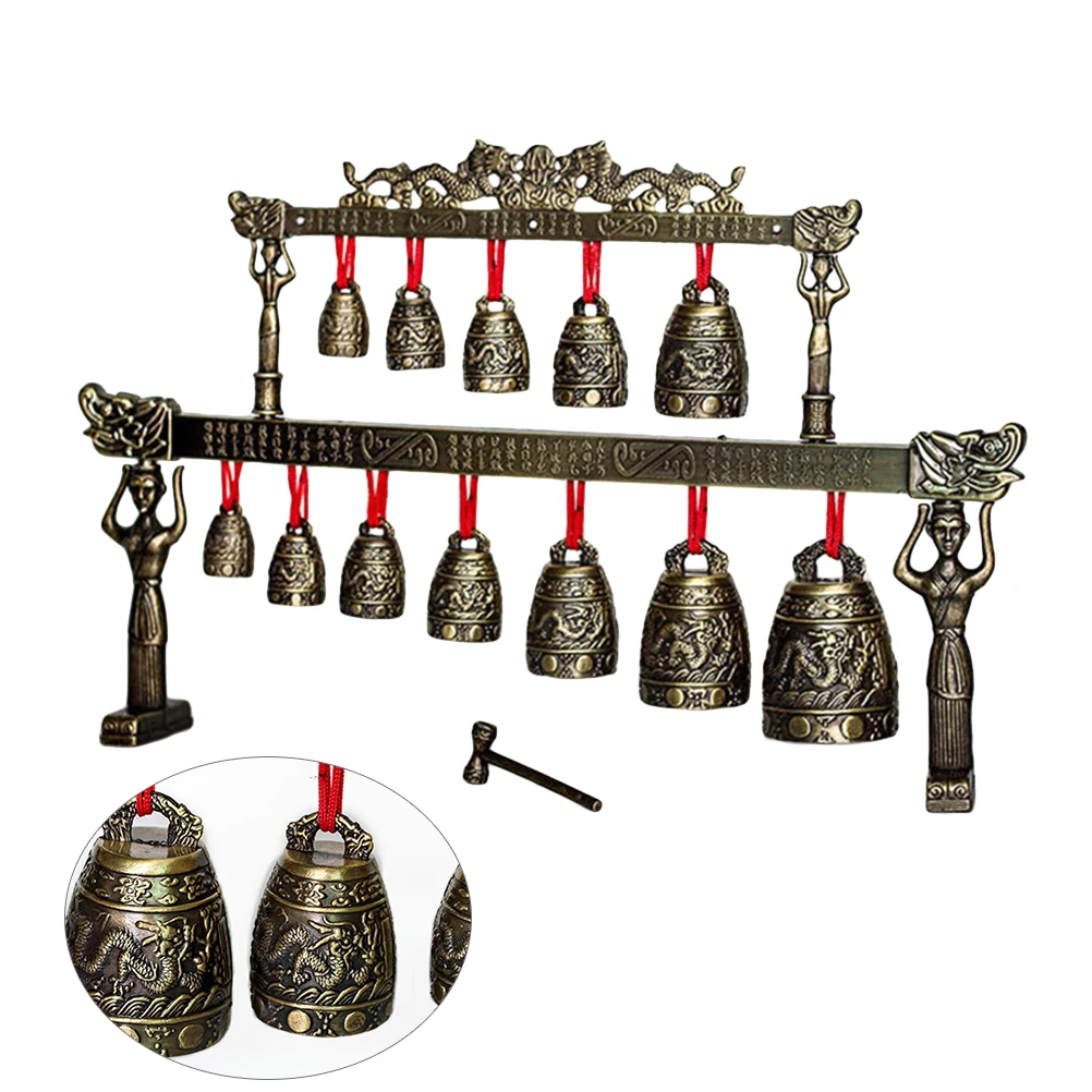 

Chimes Ornaments Ancient Instruments Vintage Door When Opens Chinese Musical Hand Percussion Classroom for Adults