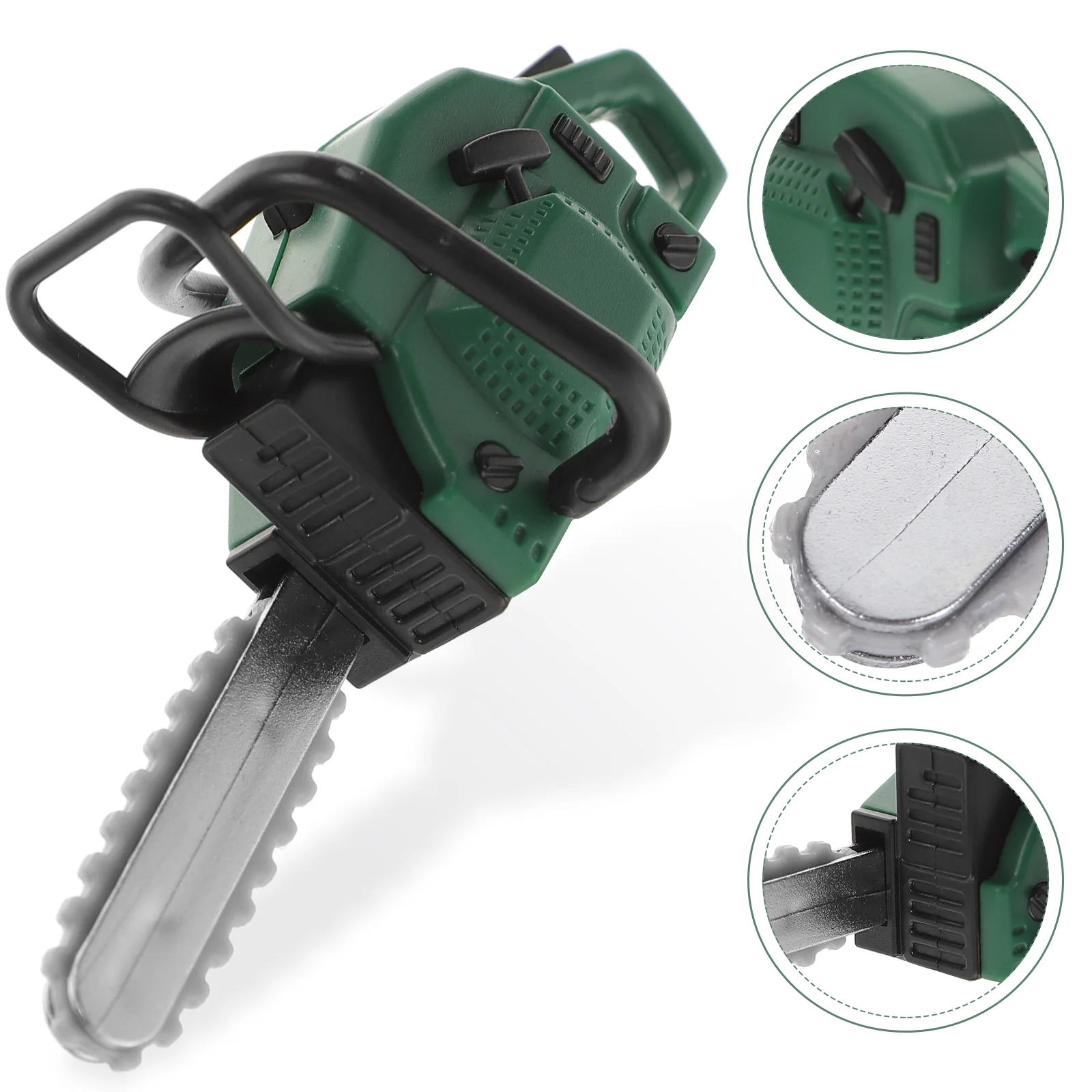 Mini Lawn Mower Models House Miniature Gardening Tool Tiny Chainsaw Pvc Simulation