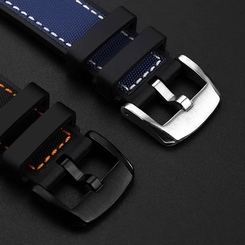 Aangepast Aan De Tissot T125 Speed Seagull Ocean Star Serie Hoge Kwaliteit Nylon Patroon Rubber Horlogeband 22Mm