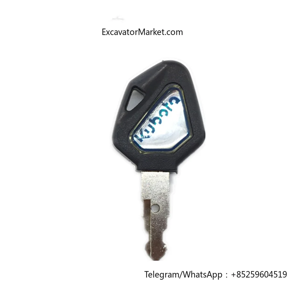 For Kubota U15/30/135/155/161/163 Excavator Digger ELI80-0101 RC411-53933 RC461-53930 Heavy Equipment 459A Key with chip Parts