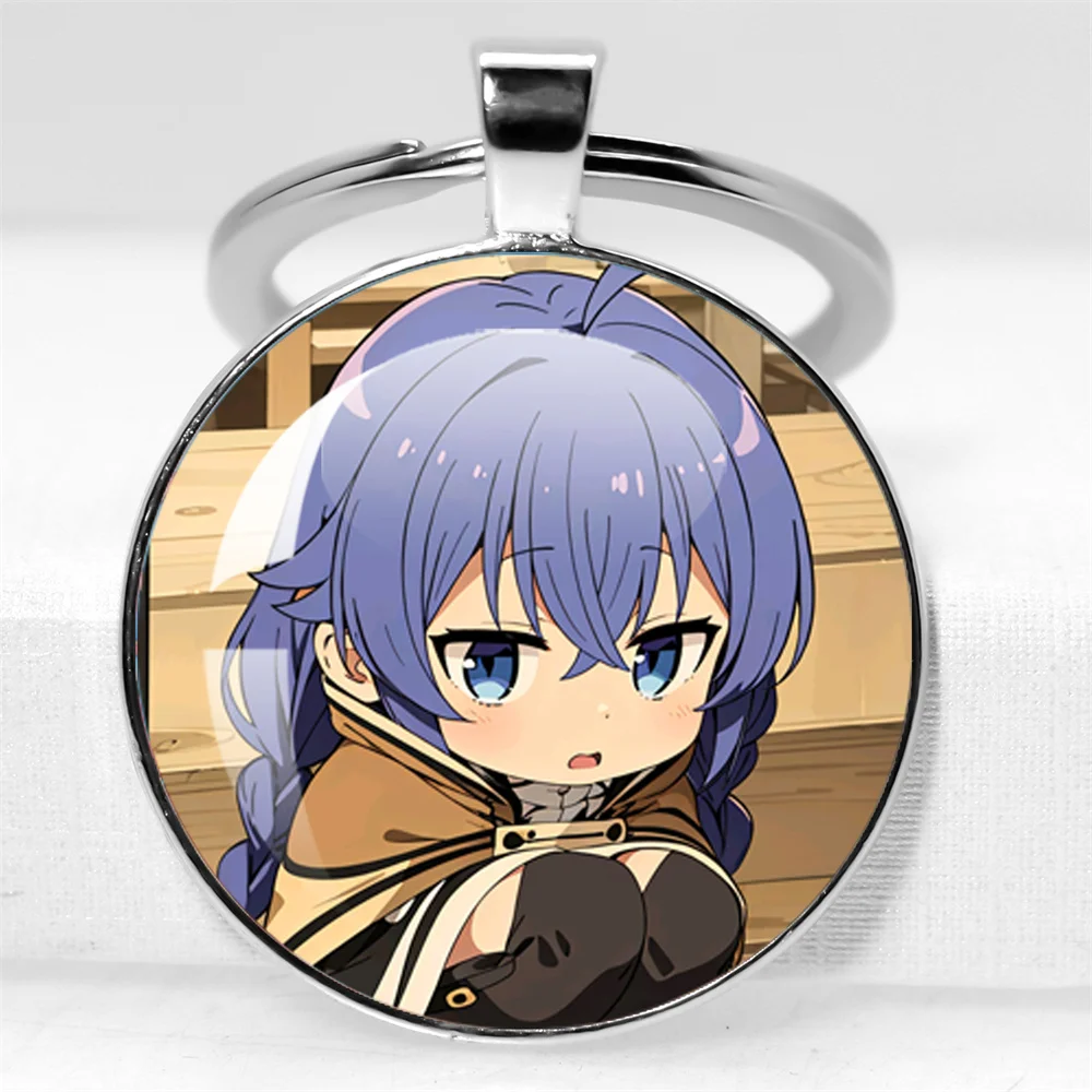 موشوكو تينسي: التناسخ العاطلين كابوشون 25 مللي متر/30 مللي متر المفاتيح الكرتون قلادة مجوهرات اكسسوارات كيرينغ المشجعين هدية #5