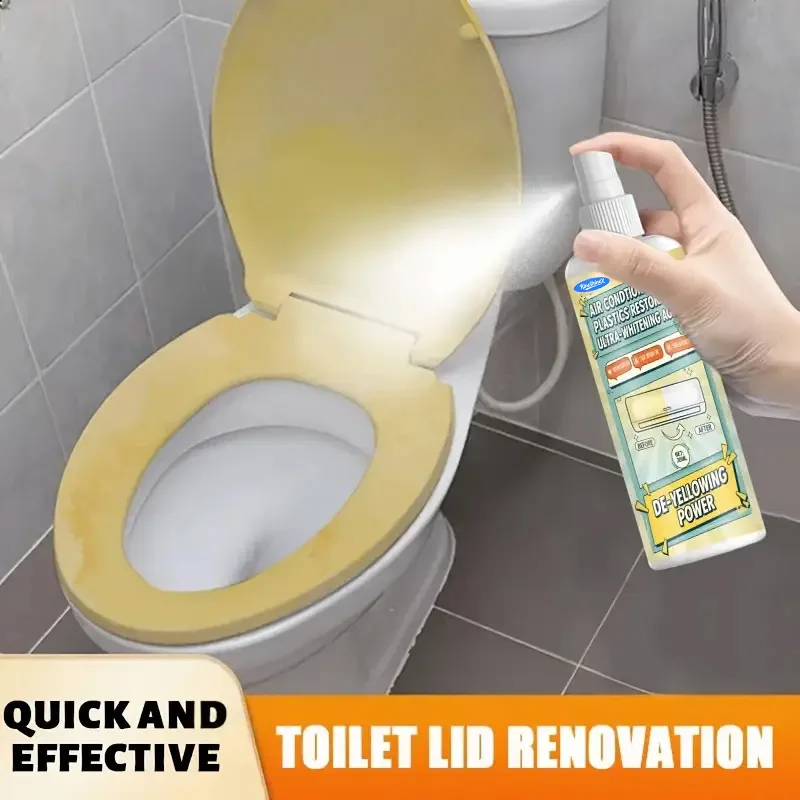 Fast-Acting Yellowing Oxidant Remover - Powerful Plastic Spray.Suitable for Car Headlights,Air Conditioning Panels,Toilets，100ml view 2
