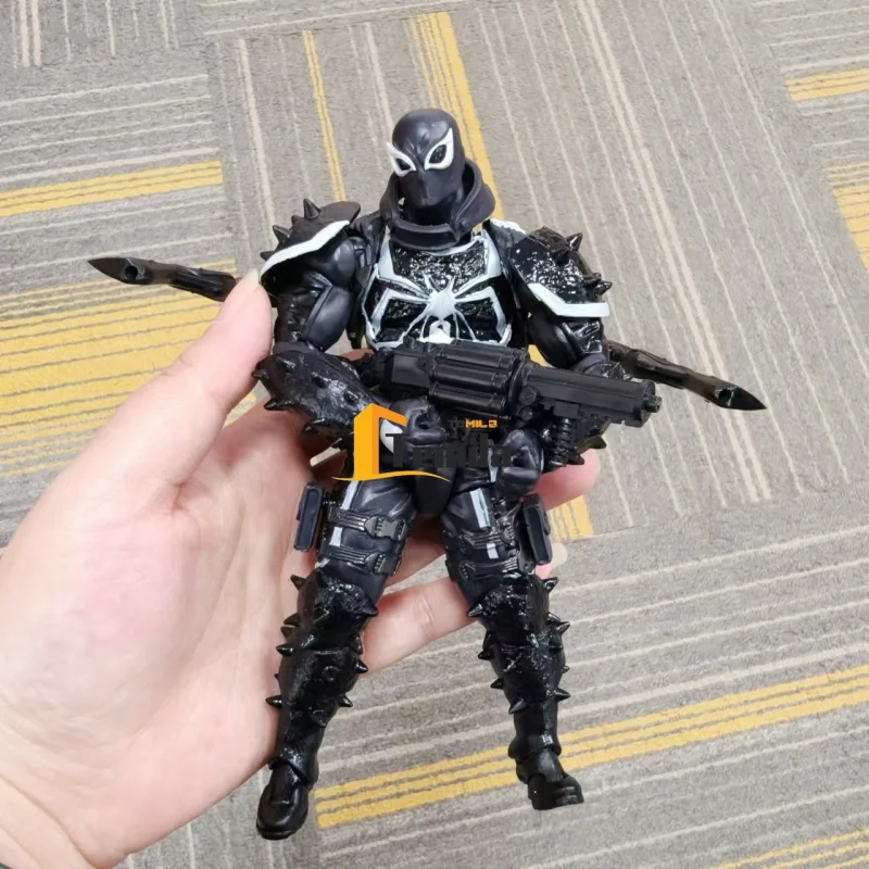 

16cm Universe Yamaguchi Style Venom Agent Action Figures Joint Mobile Handmade Spider Man Toy Ornament Birthday Gift