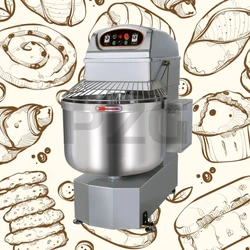 Professional Bakery 100L Pizza Bread Dough Mixer Machines 40kg Food Commercial Spiral Industrial Dough Mixer