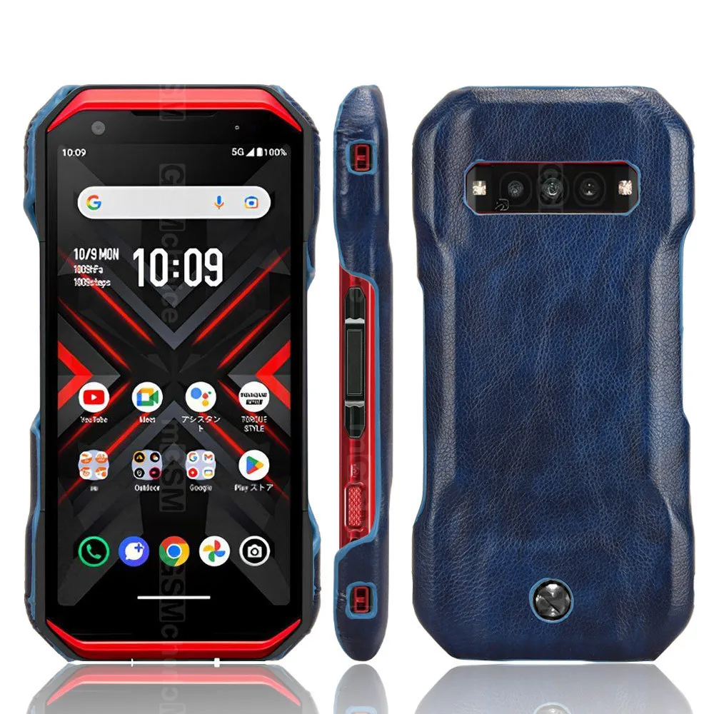 Étui de luxe en cuir PU pour Kyocera Torque G06, coque arrière rigide pour téléphone